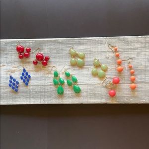 Earring Bundle. 6 colorful bead earrings.